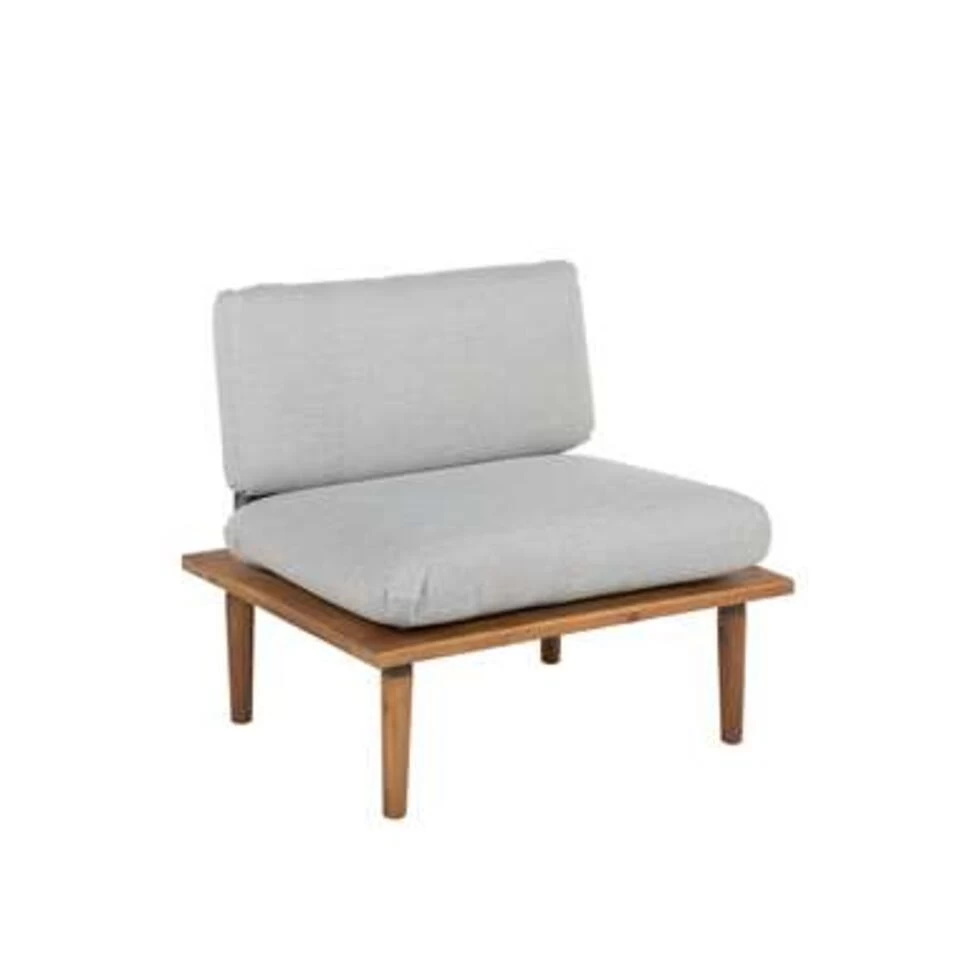 Beliani FRASCATI Loungeset - Acaciahout - Grijs - Afbeelding 3