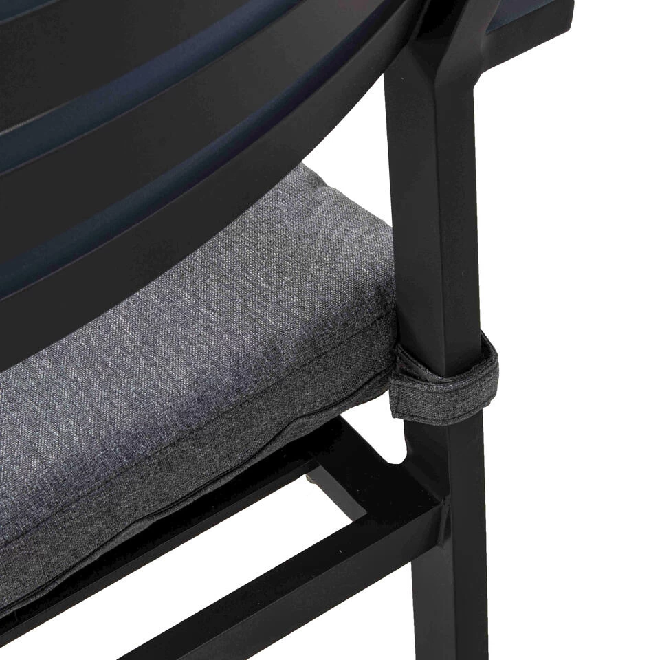 Giga Meubel Stapelbare Tuinstoel Aluminium Antraciet - Zithoogte 43cm - Stoel - Afbeelding 4