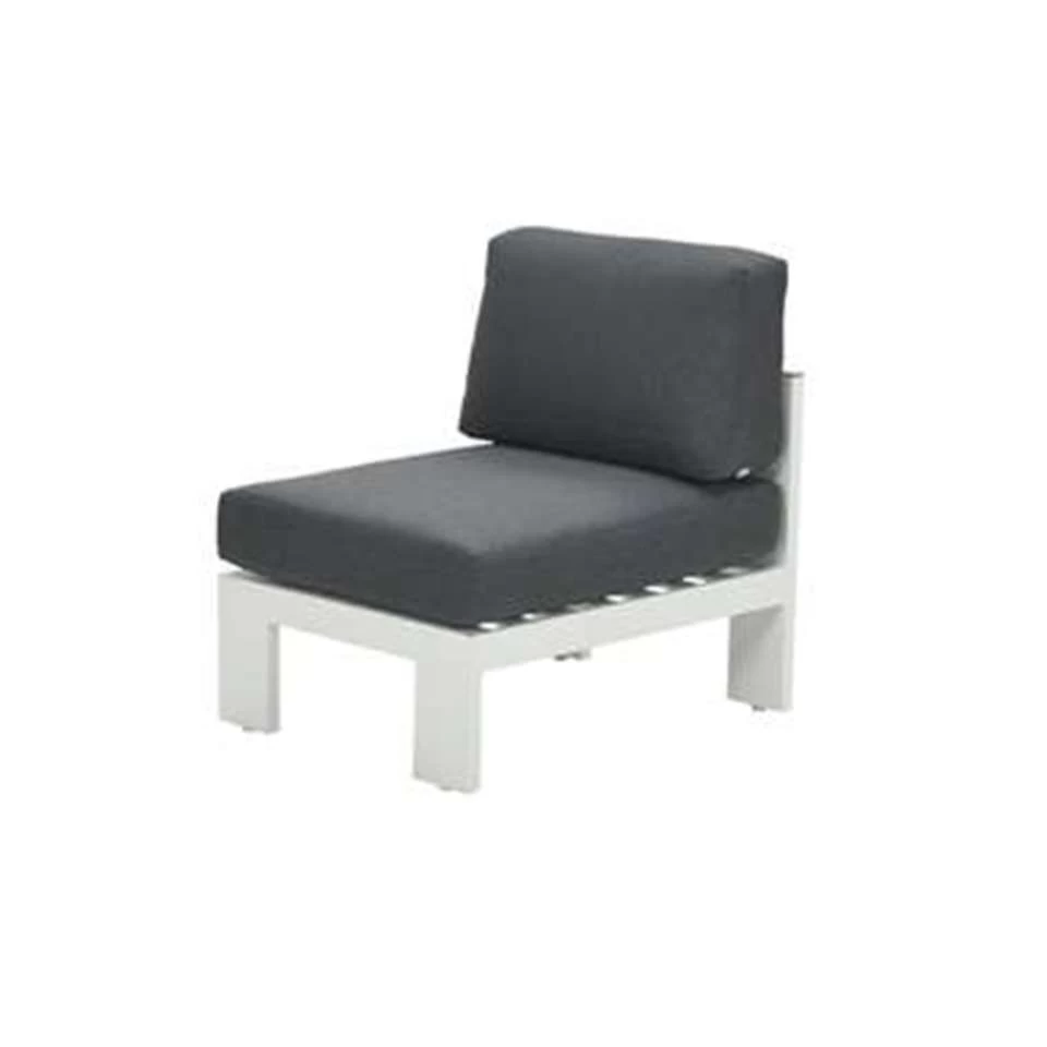 Garden Impressions Plaza Midden Element Wit - Teak Look - Afbeelding 2