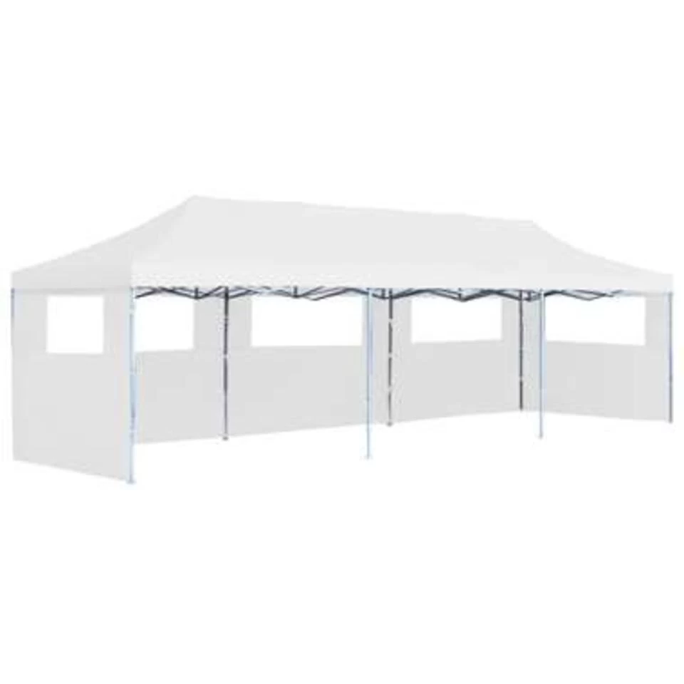 VidaXL Partytent Pop-up Met 5 Zijwanden 3x9 M Wit