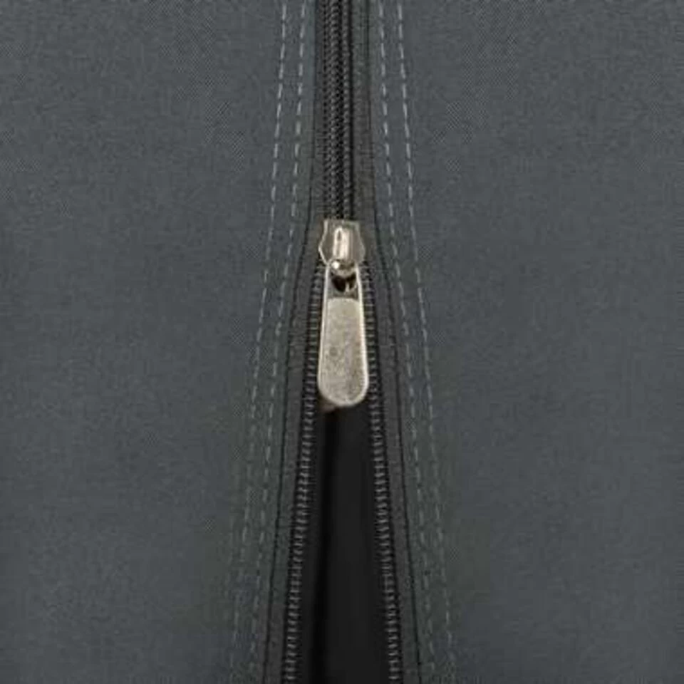 VidaXL Prieel Met Gordijn 3x3 M Aluminium Zwart - Afbeelding 3