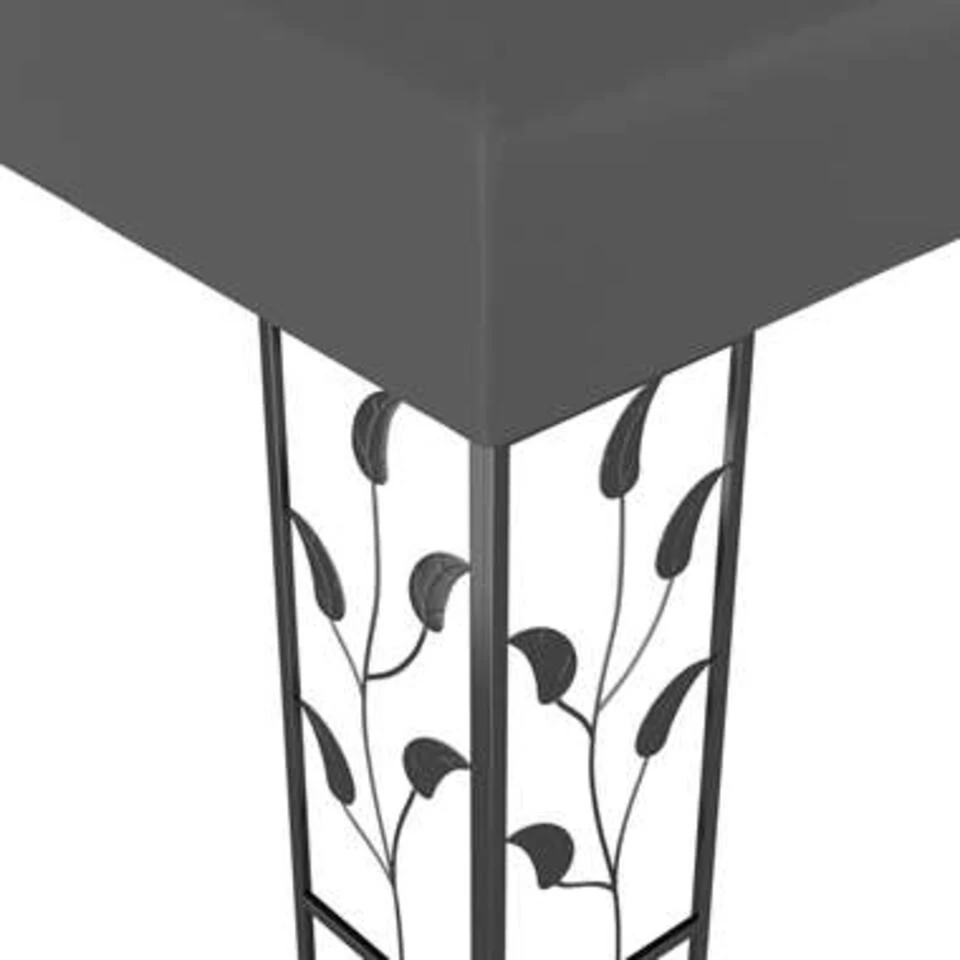 VidaXL Prieel 3x3 M Antraciet - Afbeelding 2