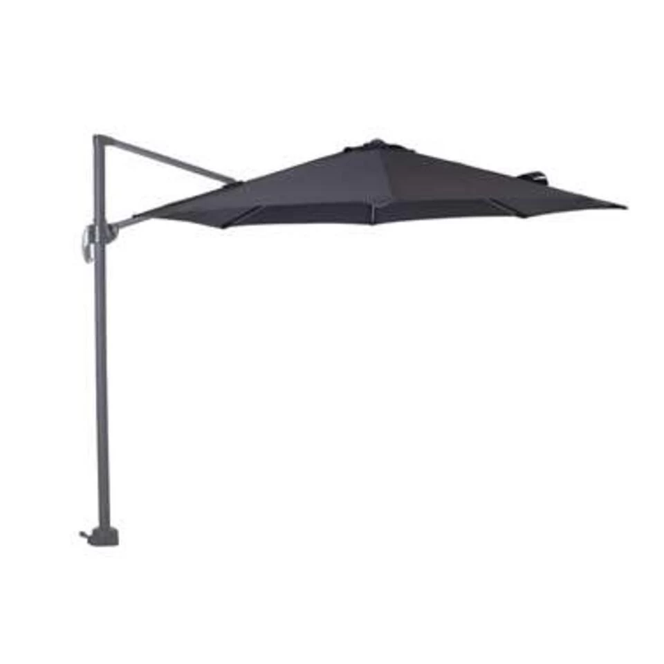 Garden Impressions Zweefparasol S Ø300 D. Grey/zwart Met Voet En Hoes - Afbeelding 3