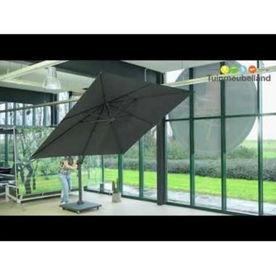 Garden Impressions Hawaii Zweefparasol 300x300 Cm Taupe - Afbeelding 4