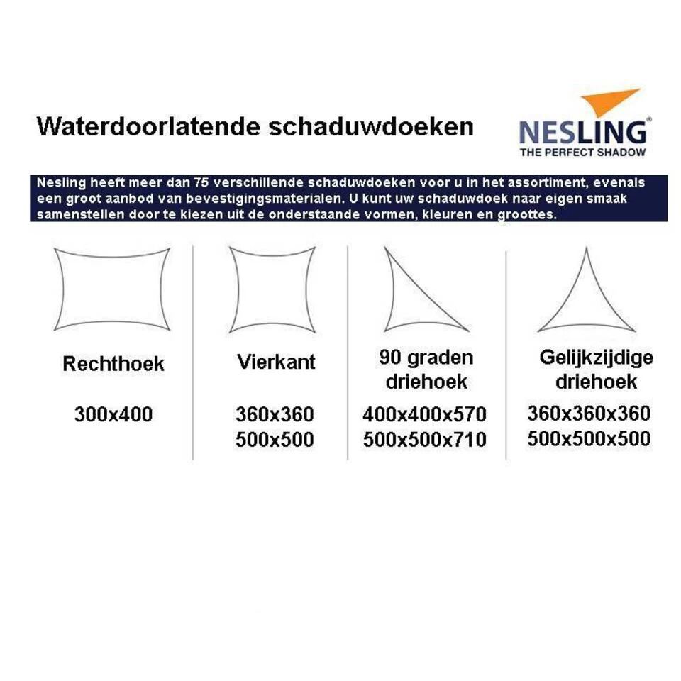 Nesling Coolfit 3.6x3.6x3.6m Navy Blauw - Afbeelding 2
