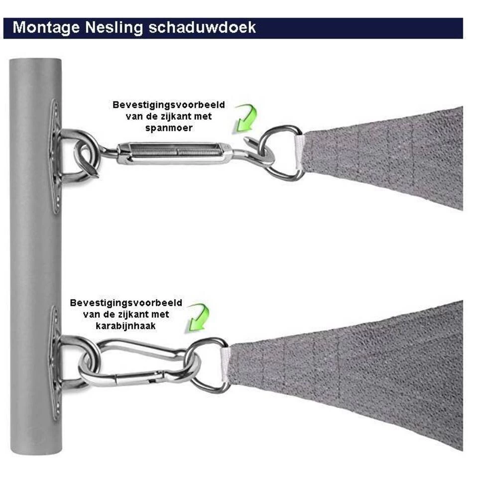 Nesling Coolfit 3.6x3.6x3.6m Navy Blauw - Afbeelding 3