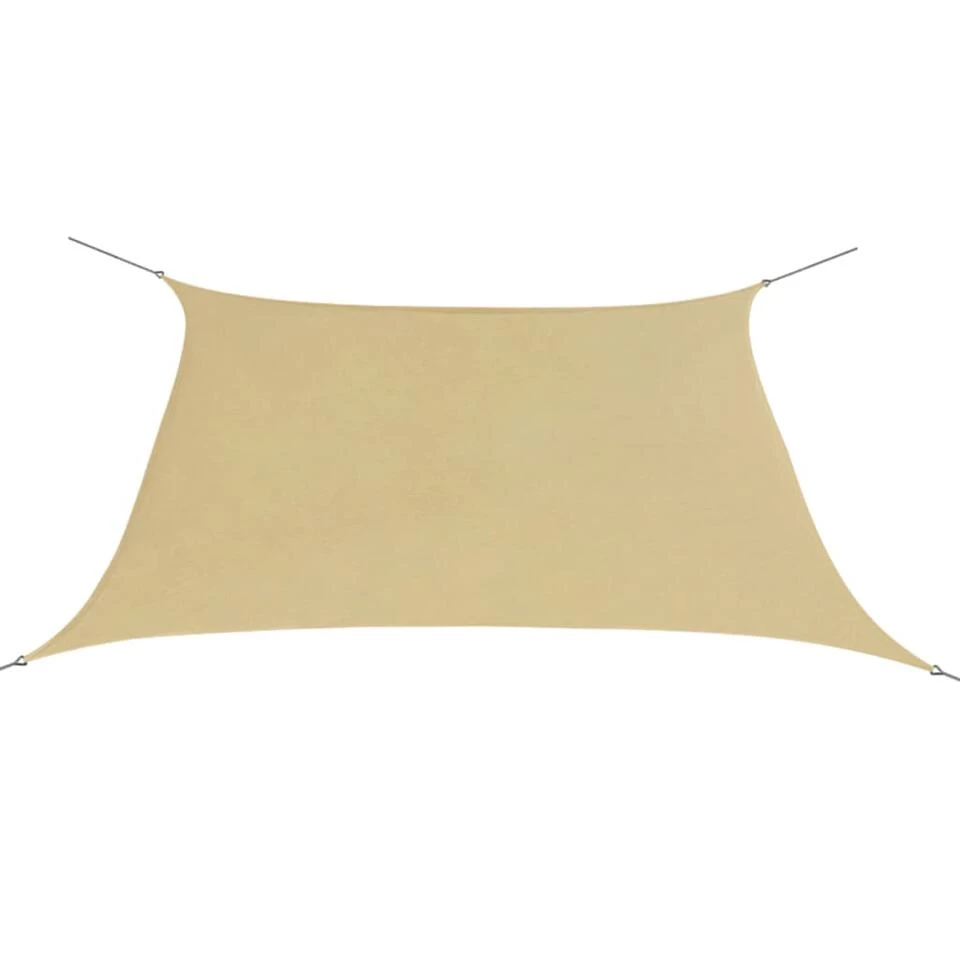 VidaXL Zonnescherm Vierkant 3,6x3,6 M Oxford Stof Beige