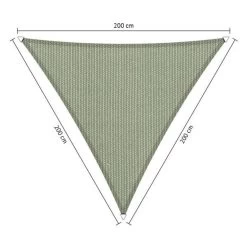 Shadow Comfort Driehoek 2x2x2m Moonstone Green