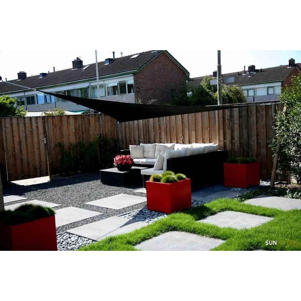 Sunfighters Driehoek 6 Meter Zwart - Afbeelding 3