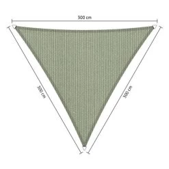 Shadow Comfort Driehoek 3x3x3m Moonstone Green
