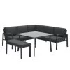 Garden Impressions Tropea Lounge Dining Set 5-delig-donker Grijs