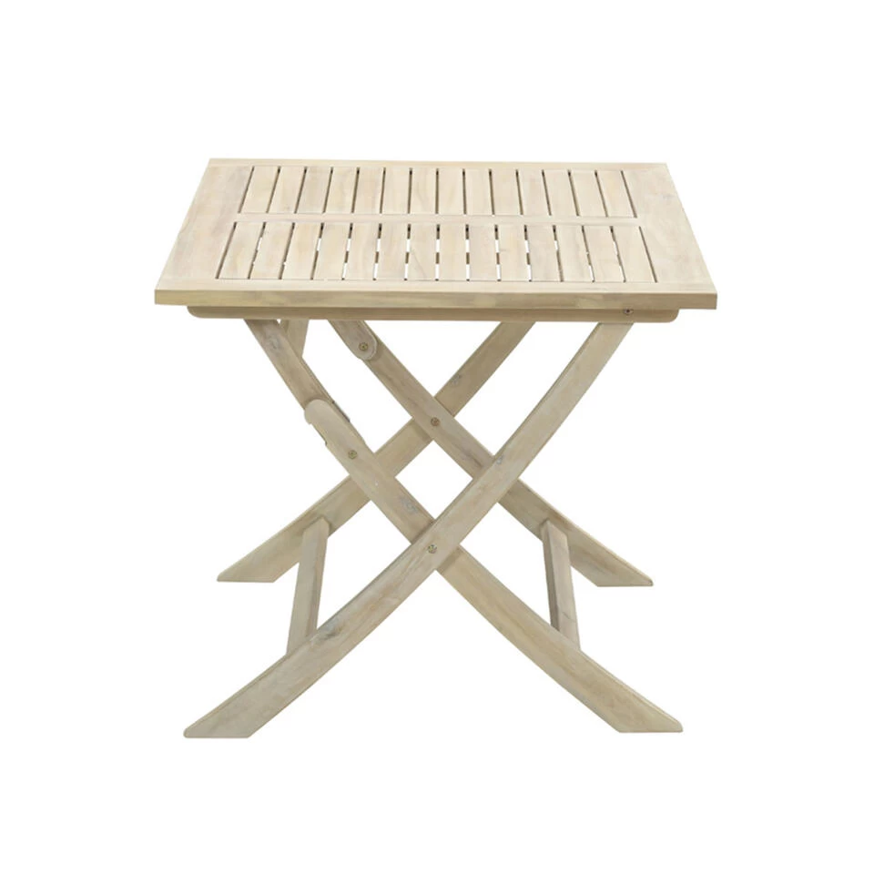 Garden Impressions Keys Inklapbare Tuintafel 120x80xH72 Smoky Acacia - Afbeelding 2