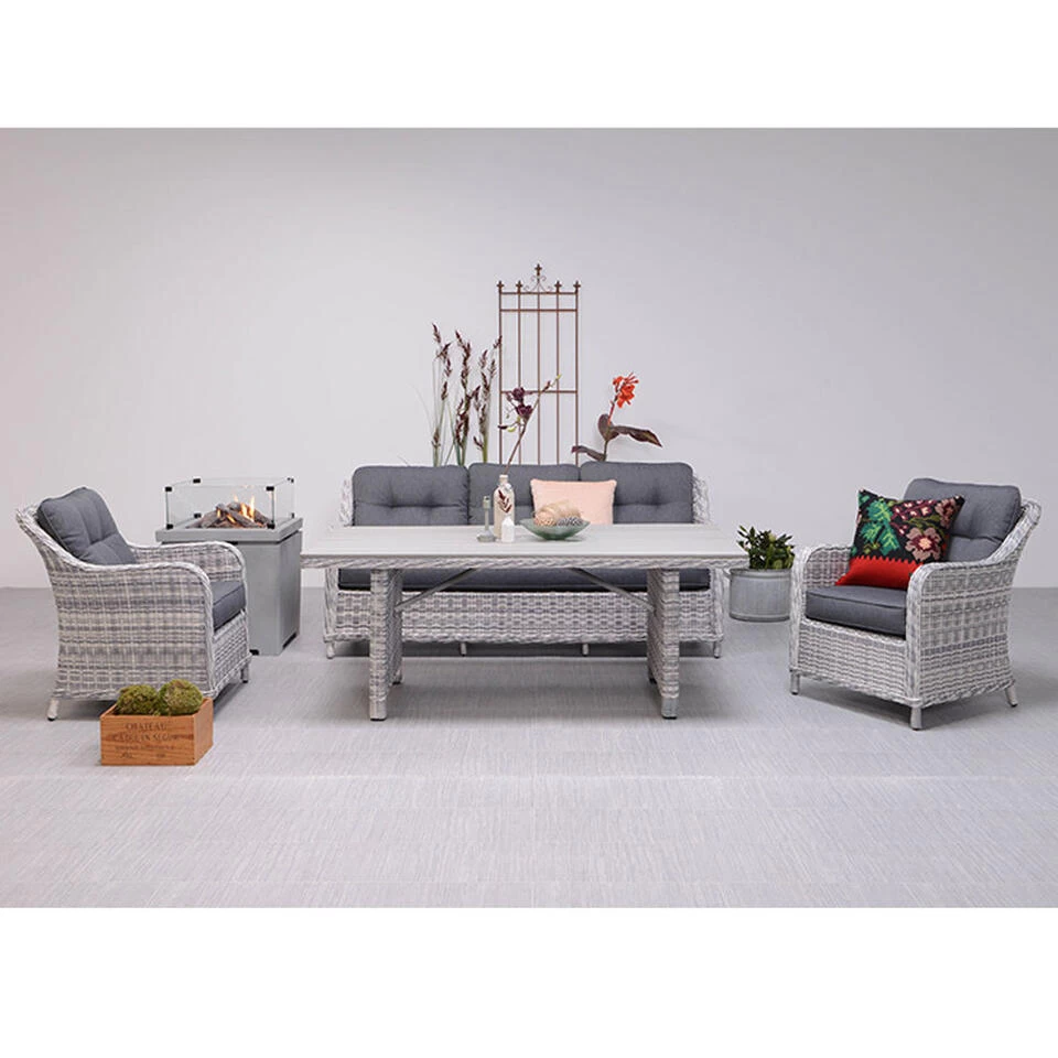 Garden Impressions Nova 3-zits Lounge Tuinbank - Licht Grijs - Afbeelding 2