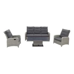 VDG Verstelbare Loungeset Hollywood - White Grey