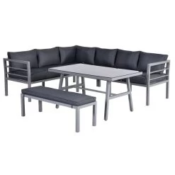 Garden Impressions Blakes Lounge Dining Set Arctic Grey Lgrijs