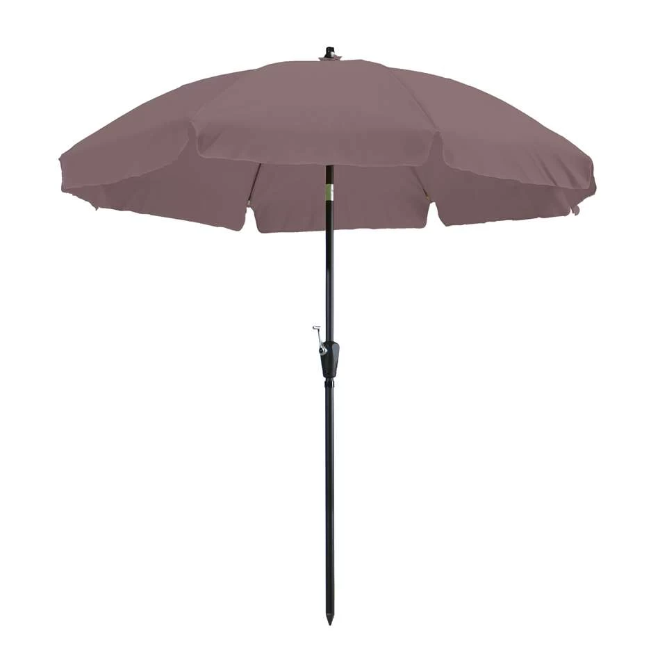 Madison - Parasol Lanzarote Round Taupe - 250cm - Bruin - Afbeelding 2