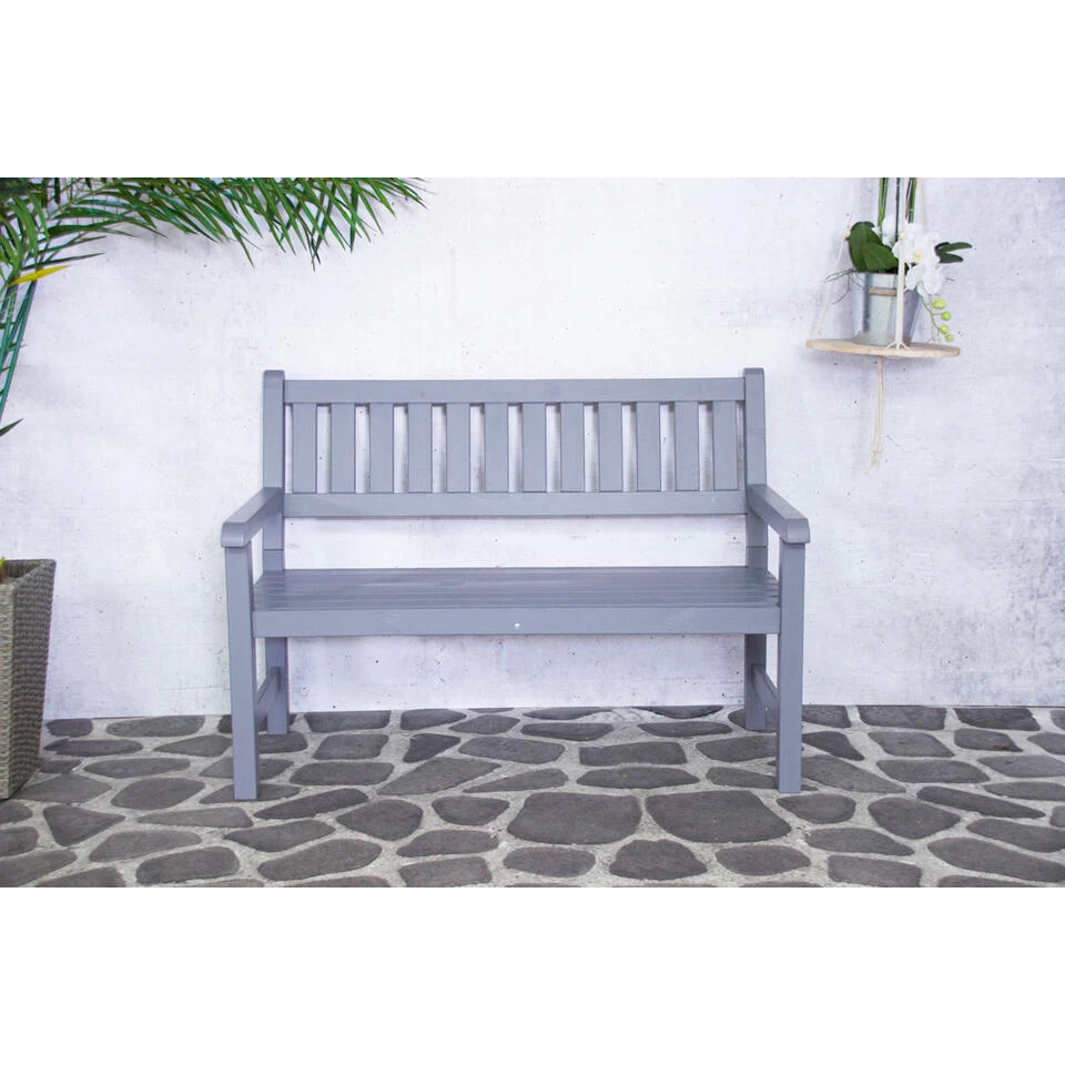 SenS-Line Bordeaux Tuinbank - Grenenhout - Grijs - Afbeelding 2