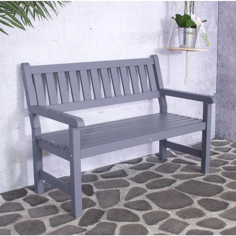 SenS-Line Bordeaux Tuinbank - Grenenhout - Grijs - Afbeelding 3