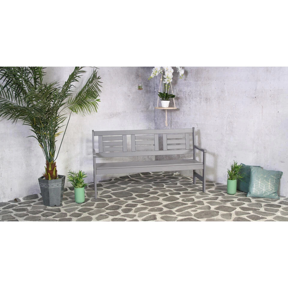 SenS-Line Boulogne Tuinbank - Grenenhout - Grijs - Afbeelding 2