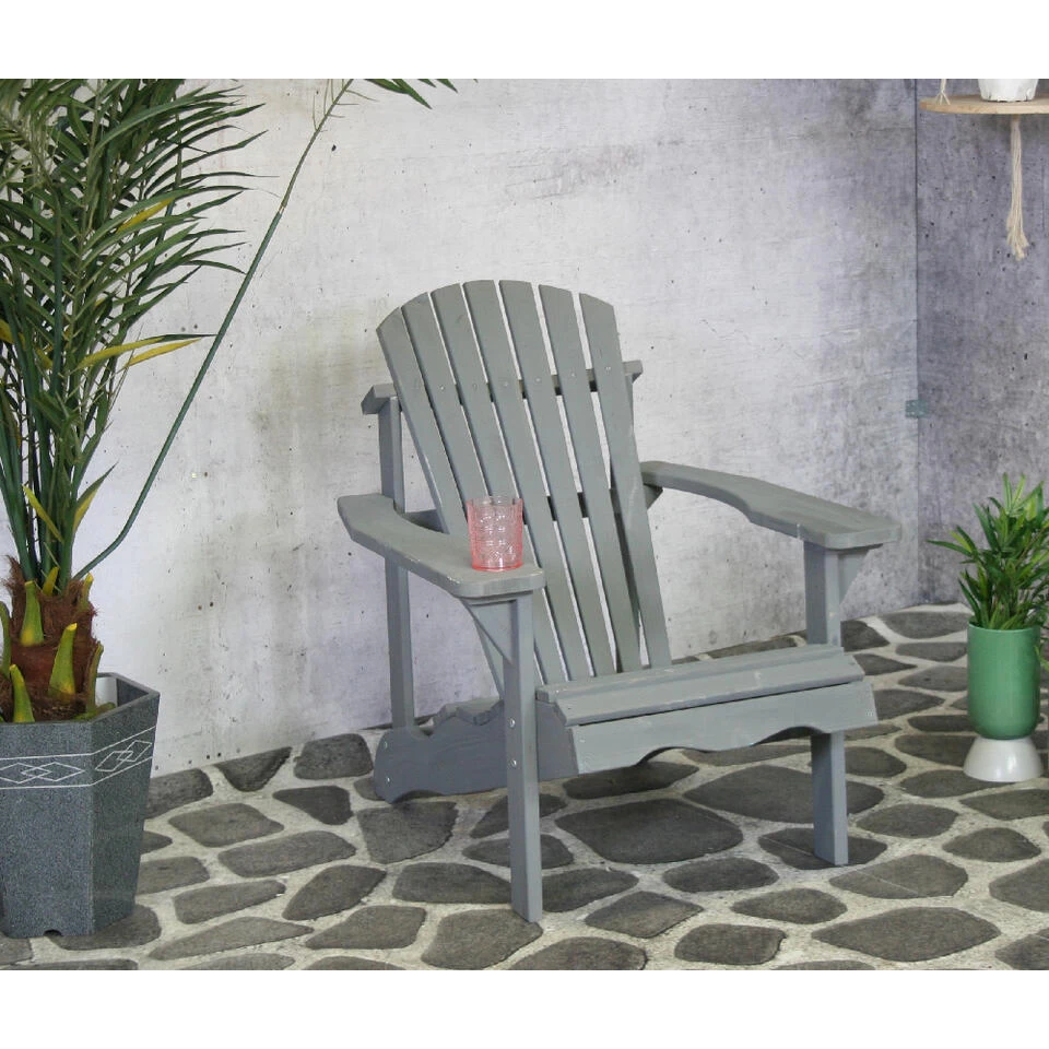 SenS-Line Adirondack Tuinstoel - Hout - Grijs - Afbeelding 4