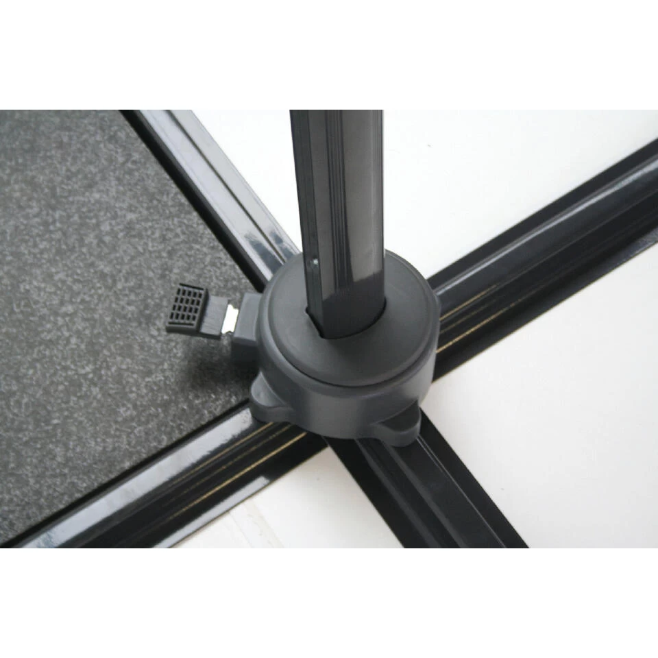 SenS-Line Honolulu Zweefparasol Vierkant - 250x250 Cm - Antraciet - Afbeelding 3