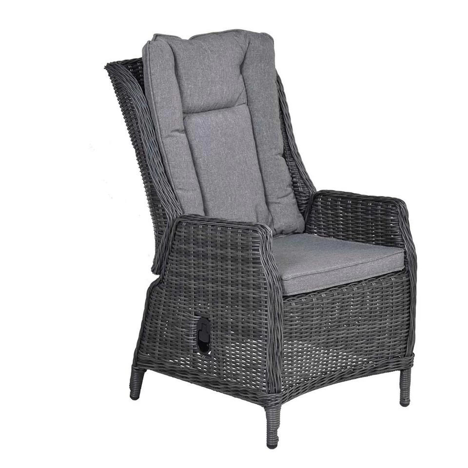 Garden Impressions - Marbella Verstelbare Tuinstoel - Donker Grijs