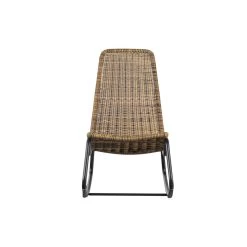 WOOOD Schommelstoel Buiten Tom - Rattan - Naturel - 97x51x95