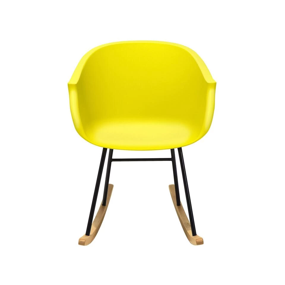 Beliani Schommelstoel HARMONY - Geel Polypropyleen - Afbeelding 4