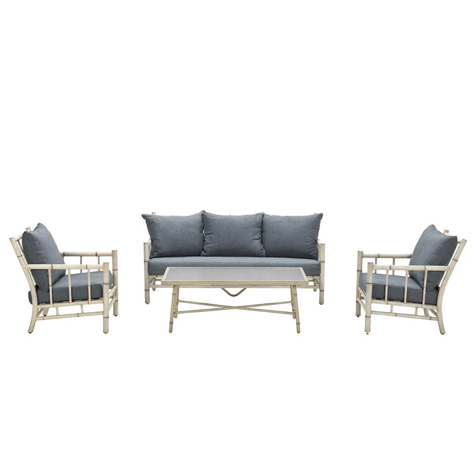 Garden Impressions Tabor Loungeset 4-delig - Mystic Grey