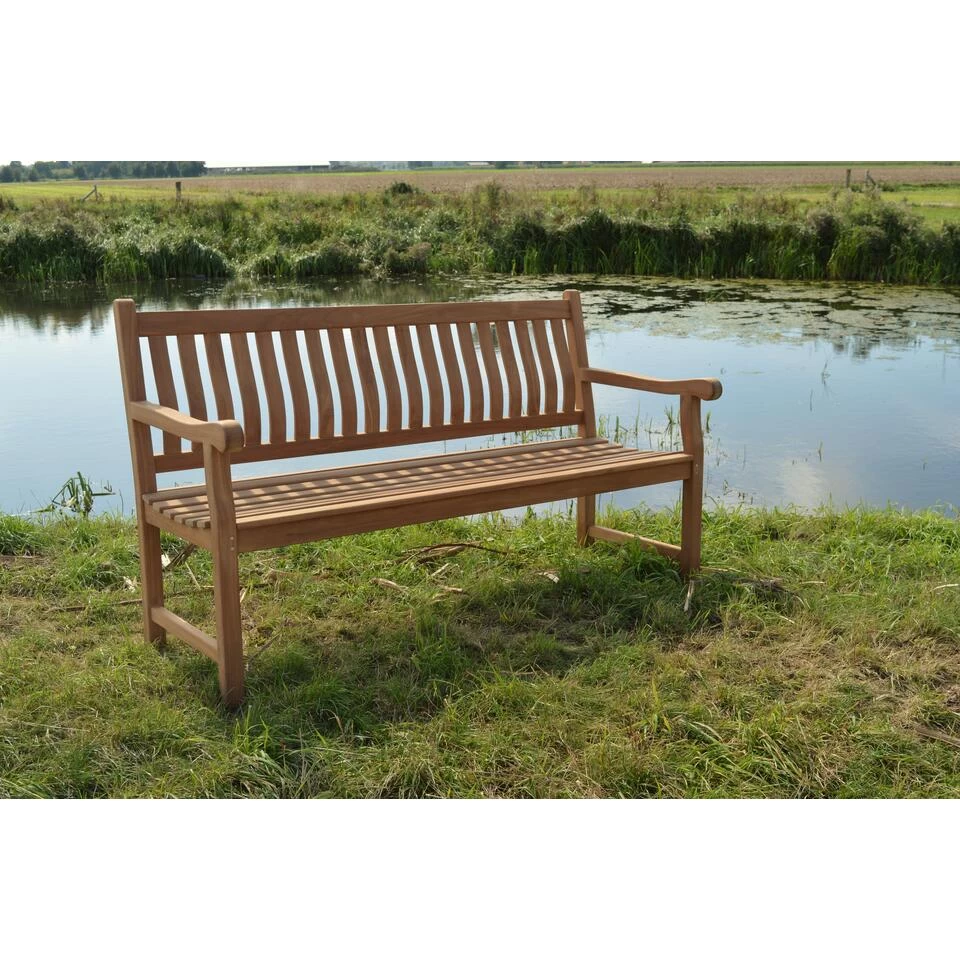 Livingfurn - Tuinbank Bench Patrick - 50x120x60 - Teakhout - Afbeelding 2