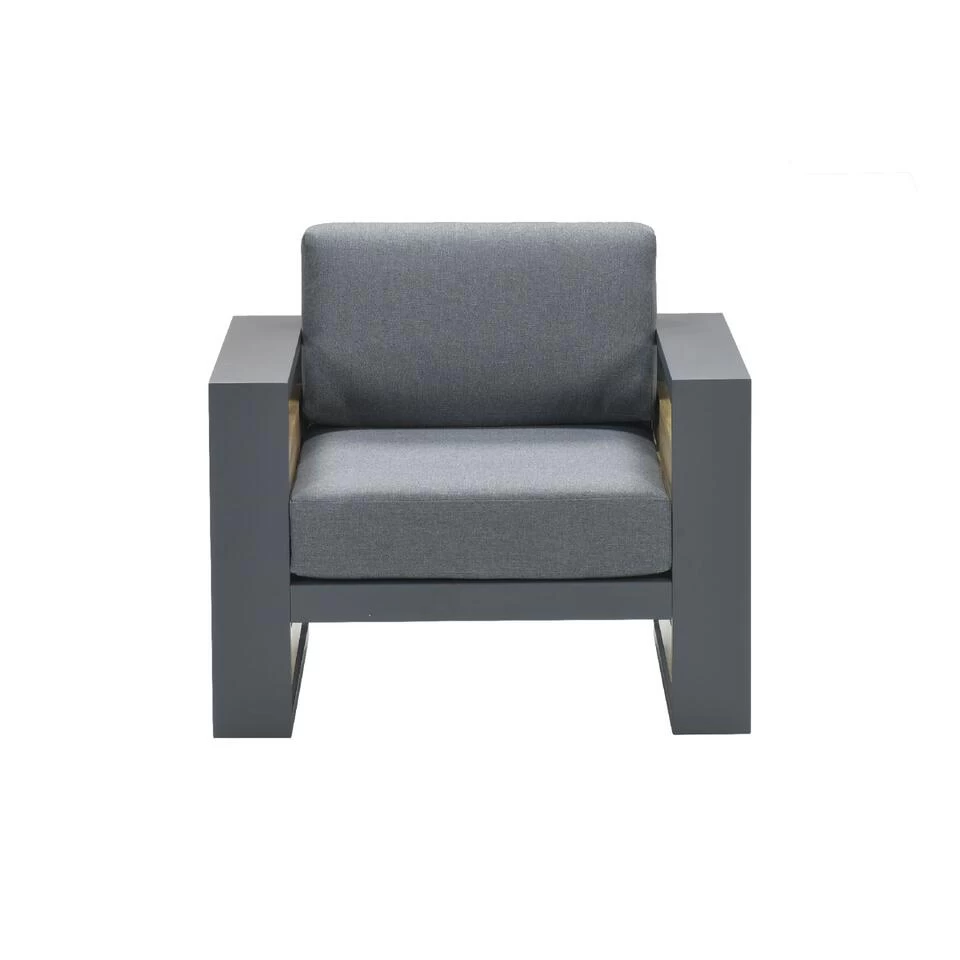 Garden Impressions Solo Lounge Fauteuil - Carbon Black/Mystic Grey - Afbeelding 3