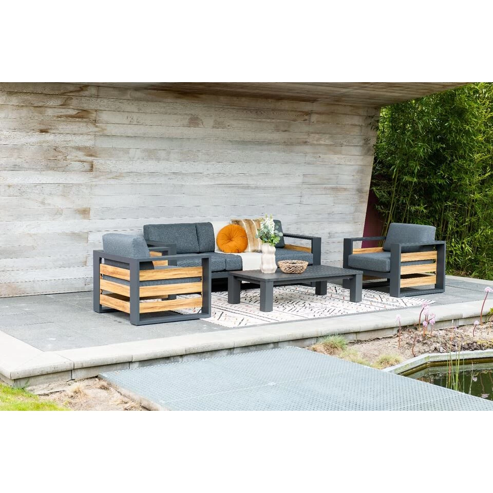 Garden Impressions Solo Lounge Fauteuil - Carbon Black/Mystic Grey - Afbeelding 4