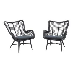 VDG Jasmine Loungestoelen Set - Black