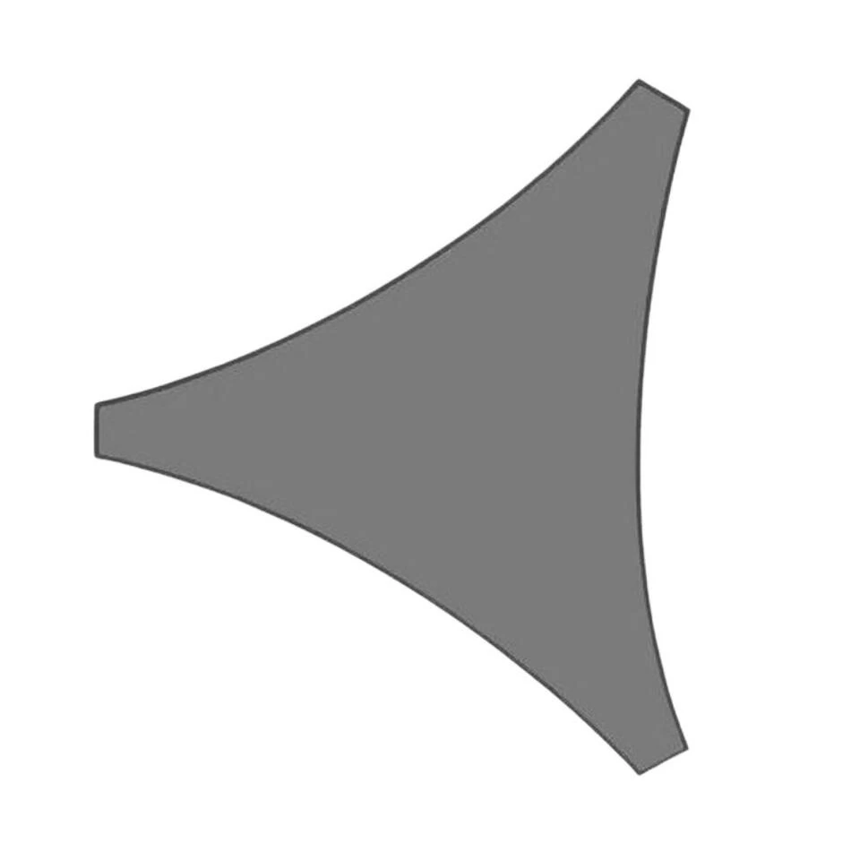 Orange85 Schaduwdoek Driehoek Grijs 3x3x3 Meter Polyester