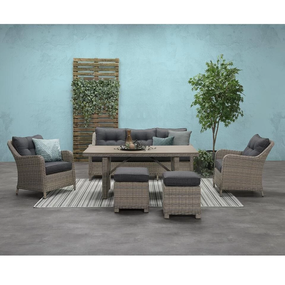 Garden Impressions Nova Loungebank 3-zits Vintage Willow - Afbeelding 2