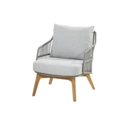 4-Seasons Sempre Loungestoel - Teak/Silver Grey (1 St.)
