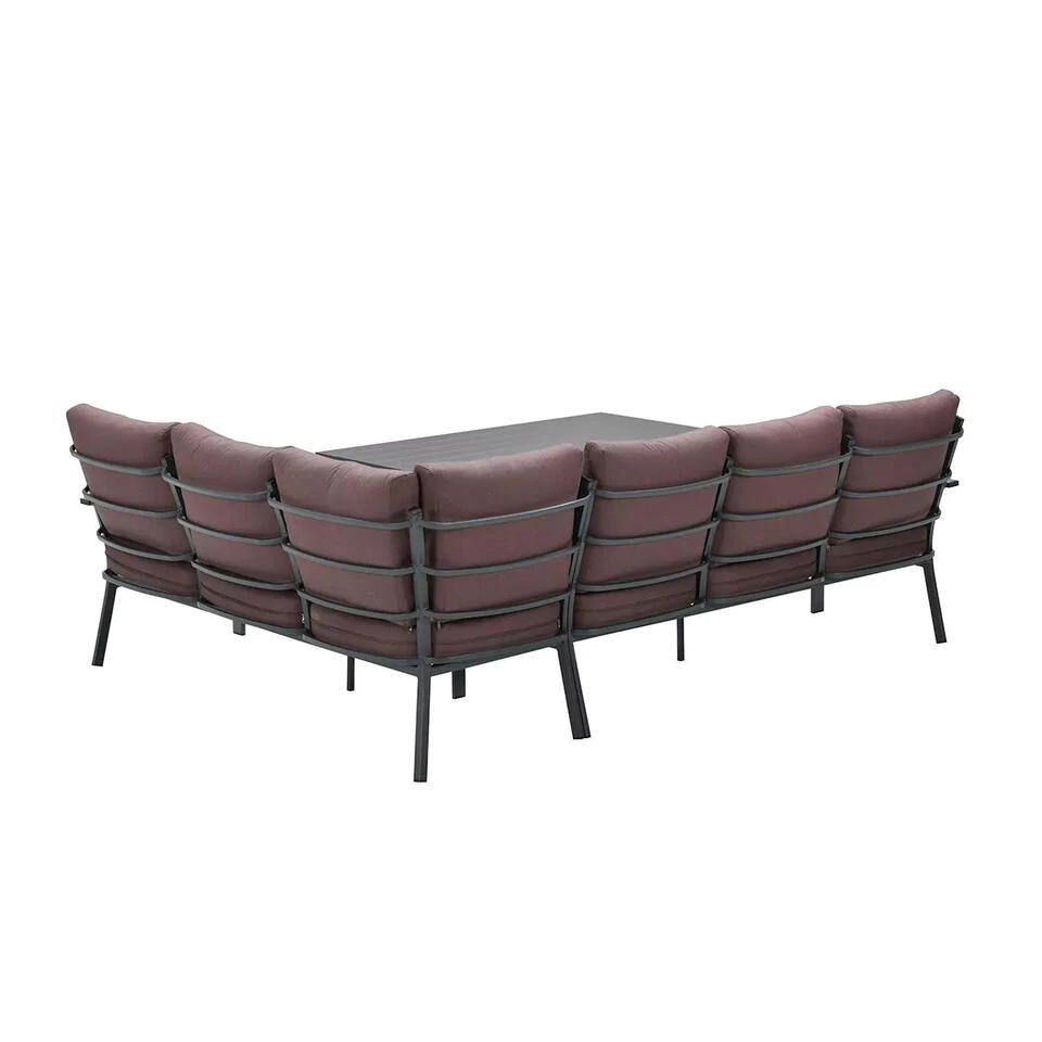 GI Sergio Lounge Dining Set 3-delig - Rechts - Black/Copper - Afbeelding 3