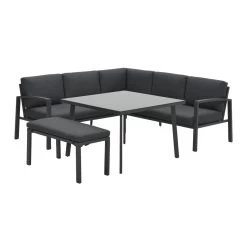 Garden Impressions Wellington Lounge Dining Set - Carbon Black