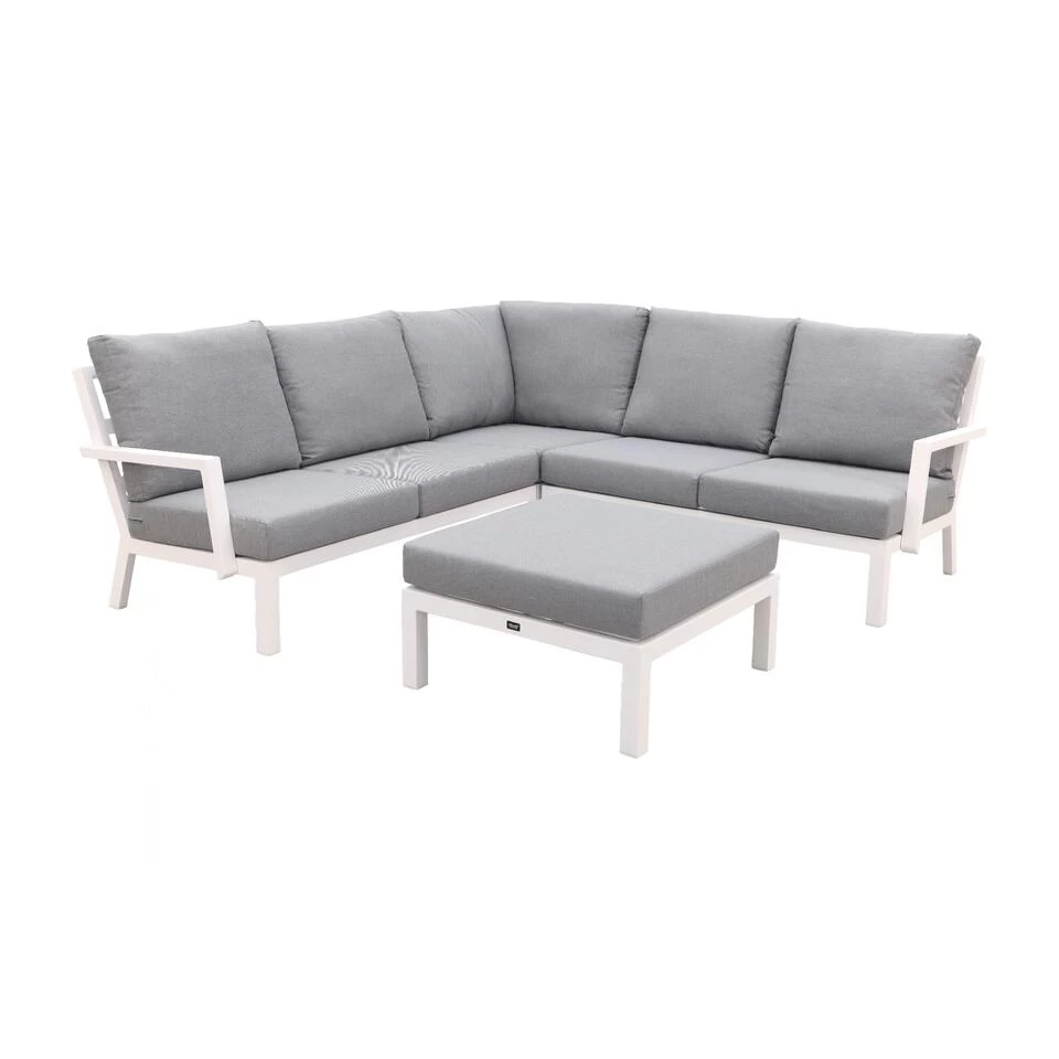 VDG Rockford Aluminium Loungeset Wit - 4-delig