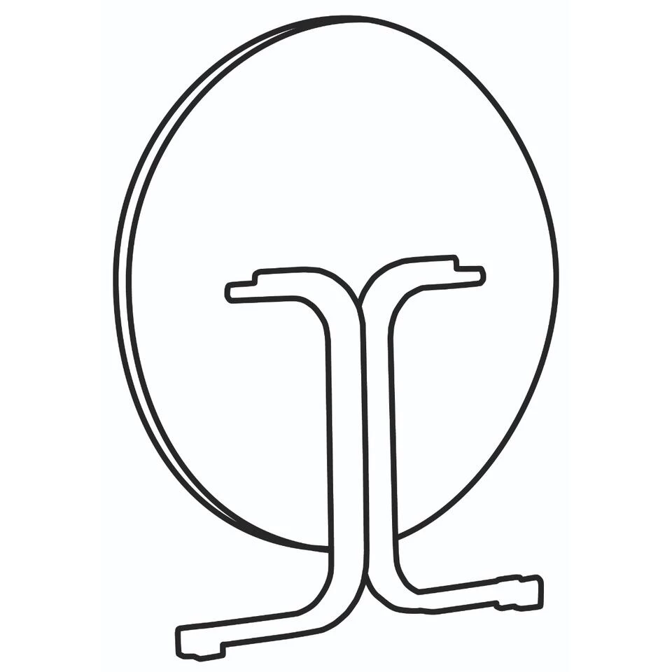 Sieger Boulevard Klaptafel 100 Cm Rond - Antraciet - Afbeelding 3