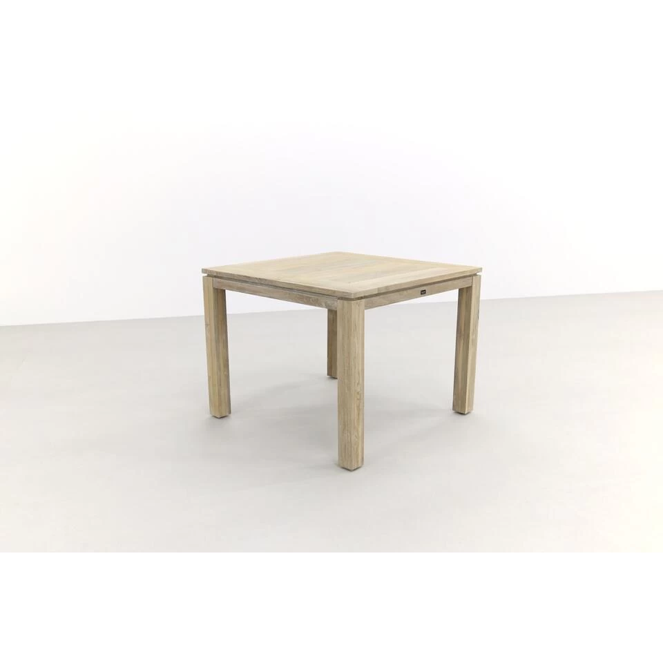 Allure Rome Teak Tuintafel 100 X 100 Cm. - Grey - Afbeelding 3