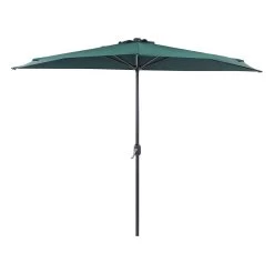Beliani Halfronde Parasol GALATI - Groen Polyester