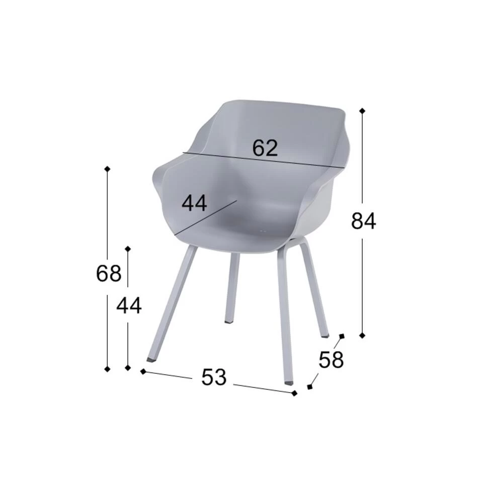 Hartman Sophie Element Dining Armstoel- Xerix - 2 St. - Afbeelding 3