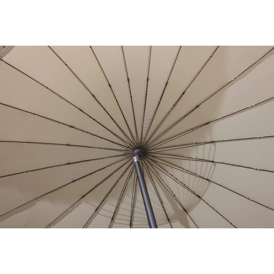 4-Seasons Stokparasol Shanghai 300 Cm Taupe - Afbeelding 3