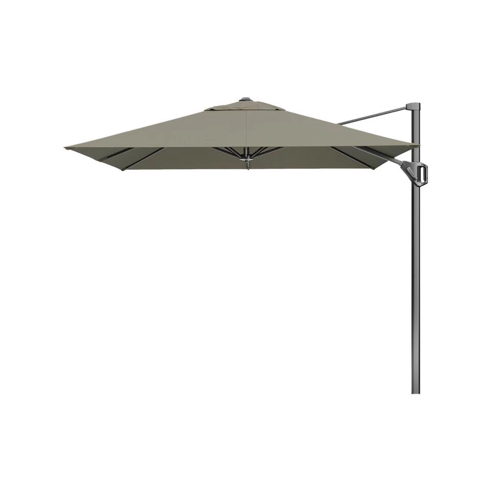 Platinum Voyager Zweefparasol T1 2.5x2.5 M. - Taupe Met Voet En Hoes - Afbeelding 2