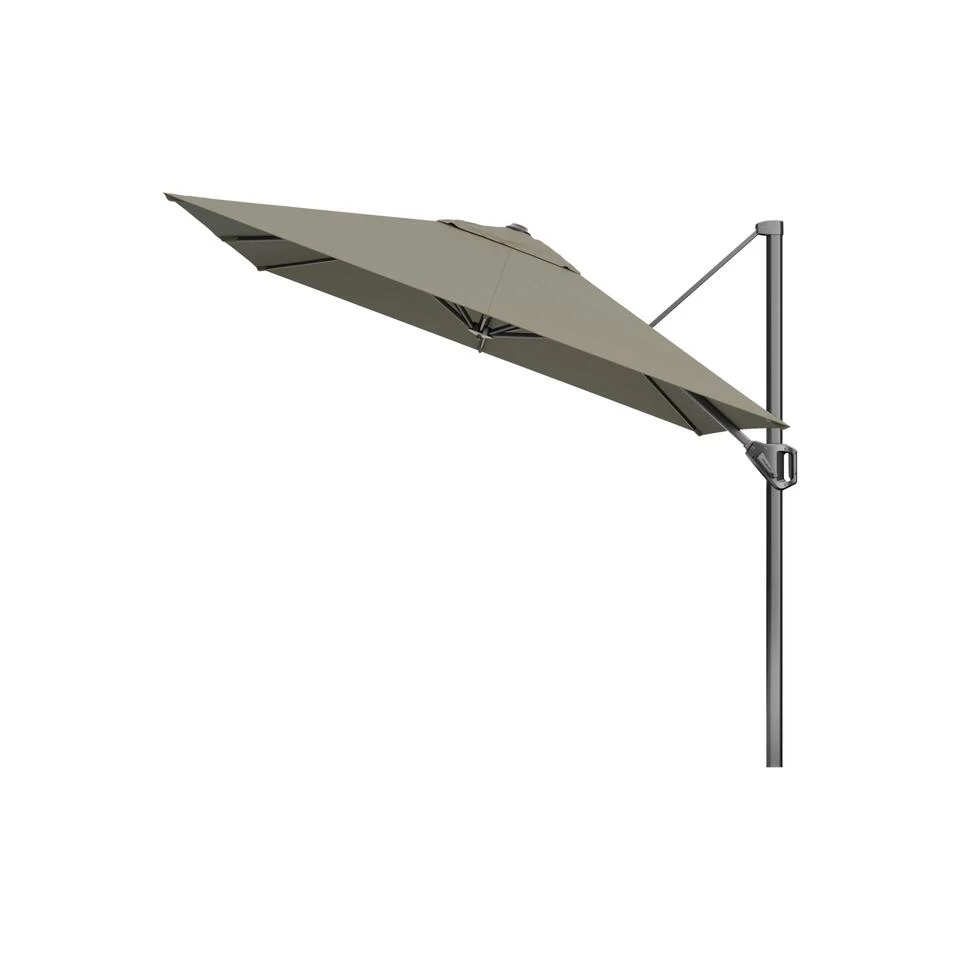 Platinum Voyager Zweefparasol T1 2.5x2.5 M. - Taupe Met Voet En Hoes - Afbeelding 3
