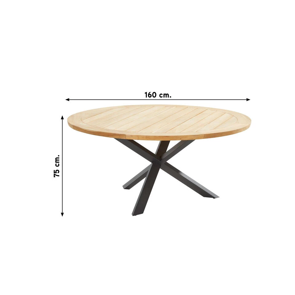 Taste Prado Tuintafel - 160 Cm. Rond - Afbeelding 2