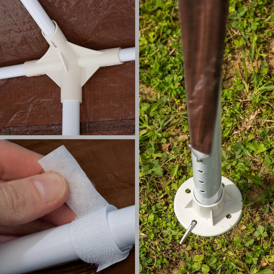 Tectake - Paviljoen Partytent Alpenhut - 9x3 M - 8 Zijdelen - - Afbeelding 4