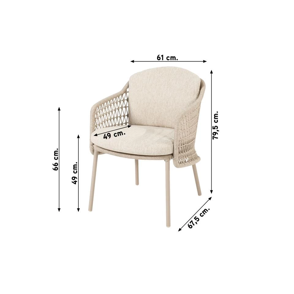 4 Seasons - Puccini Dining Tuinstoel (1 St.) - Afbeelding 2