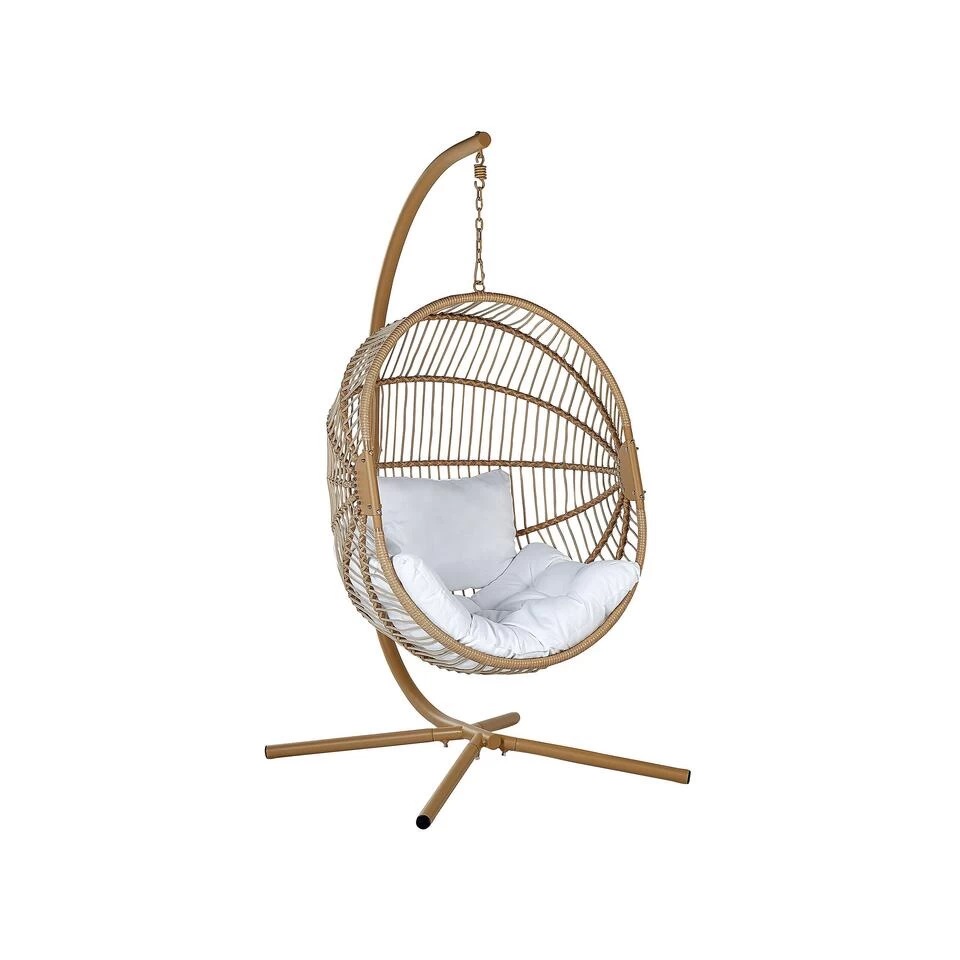 Beliani Hangstoel ACRI - Beige Pe Rotan